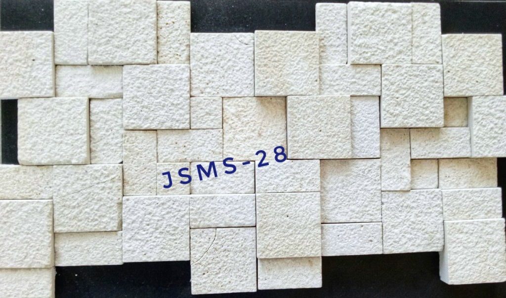 White Mint Stone Mosaic Tiles For Interior and Exterior Wall